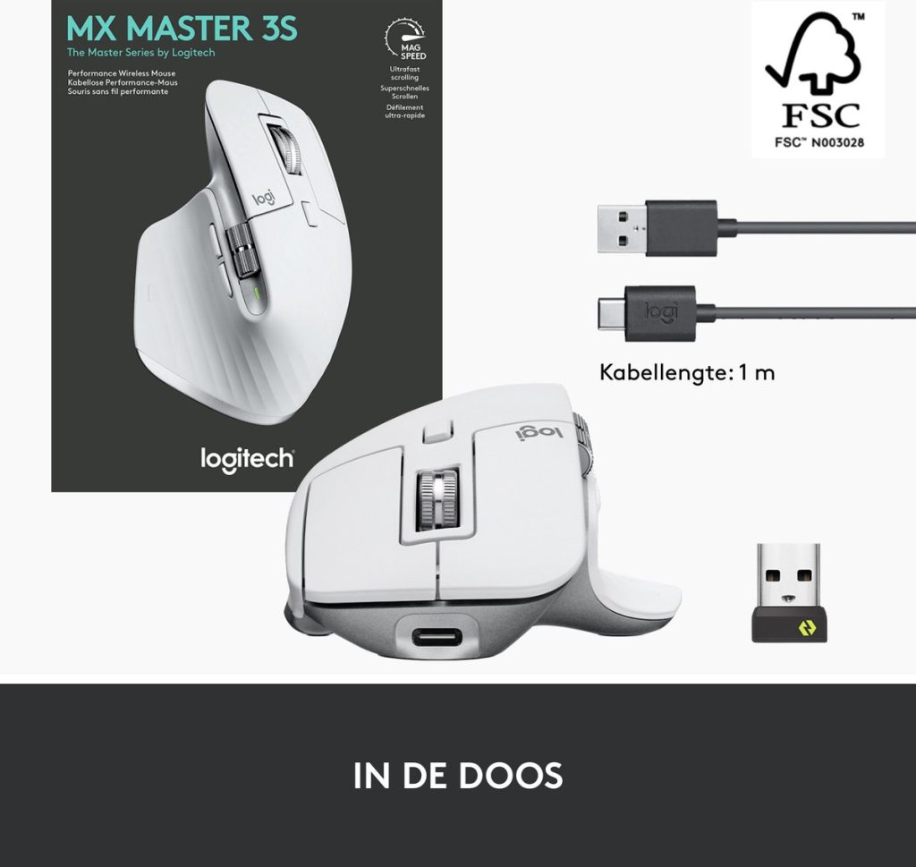 Dit zit er in de doos van de Logitech MX Master 3